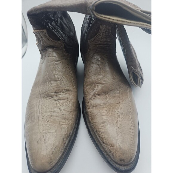 Vintage Laredo 30809 Cowboy Boots Men\'s 9D Textured Leather Pointed Toe Roping main image 5